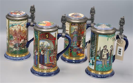 Set Russian fairytale tankards